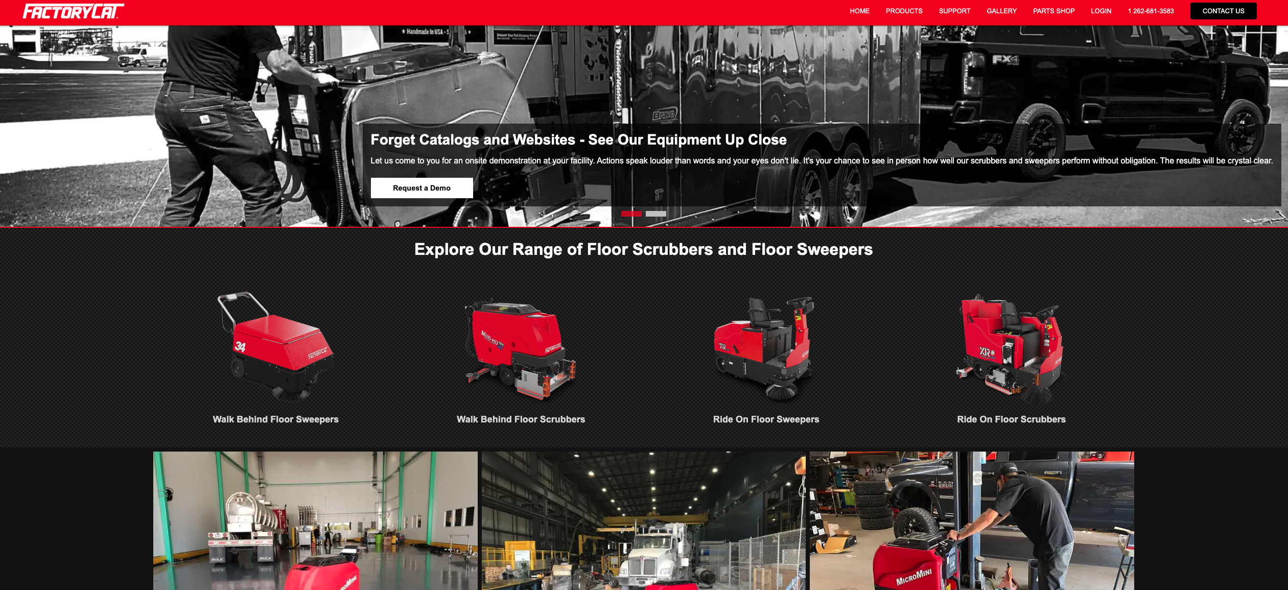 FactoryCat website preview